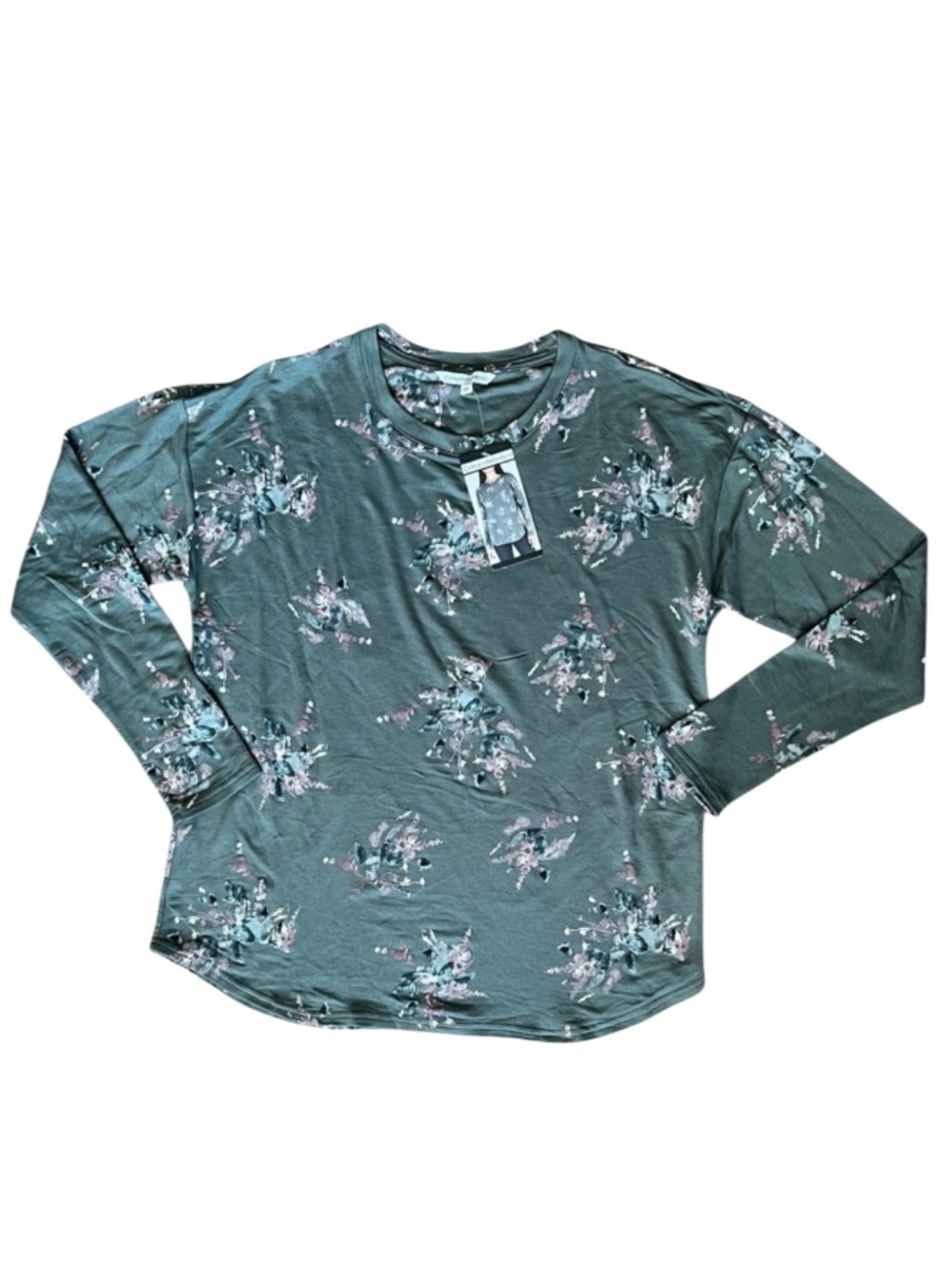 NWT Catherine Malandrino Long Sleeve Floral Top Medium